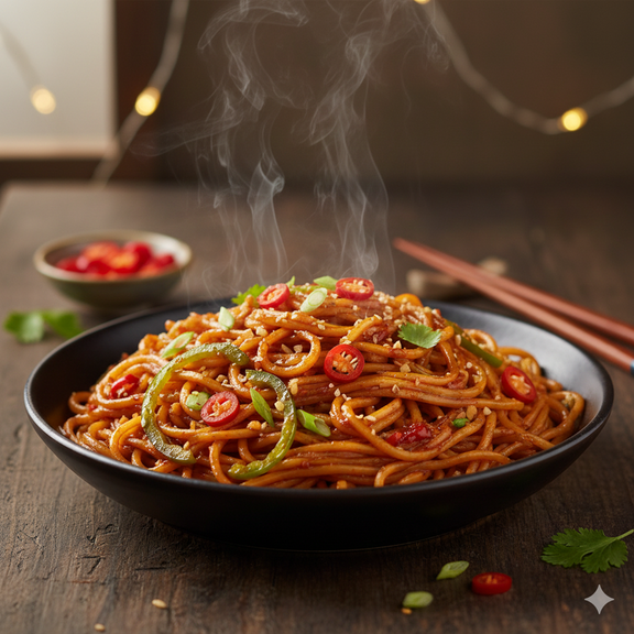 Chilli Garlic Fried Noodles