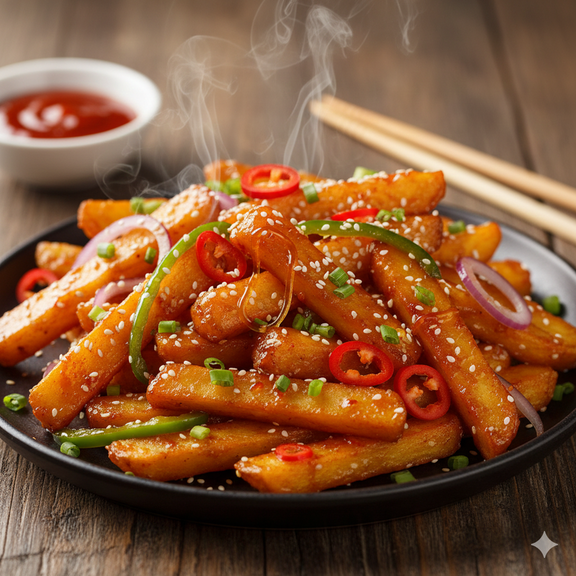 Honey Chilly Potato