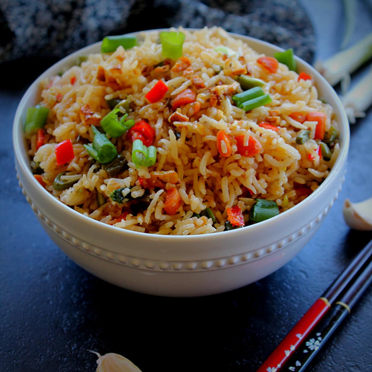 Veg Chilli Garlic Fried Rice