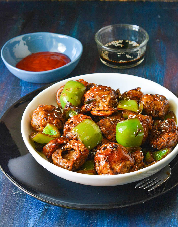 Chilli Mushroom(Dry)
