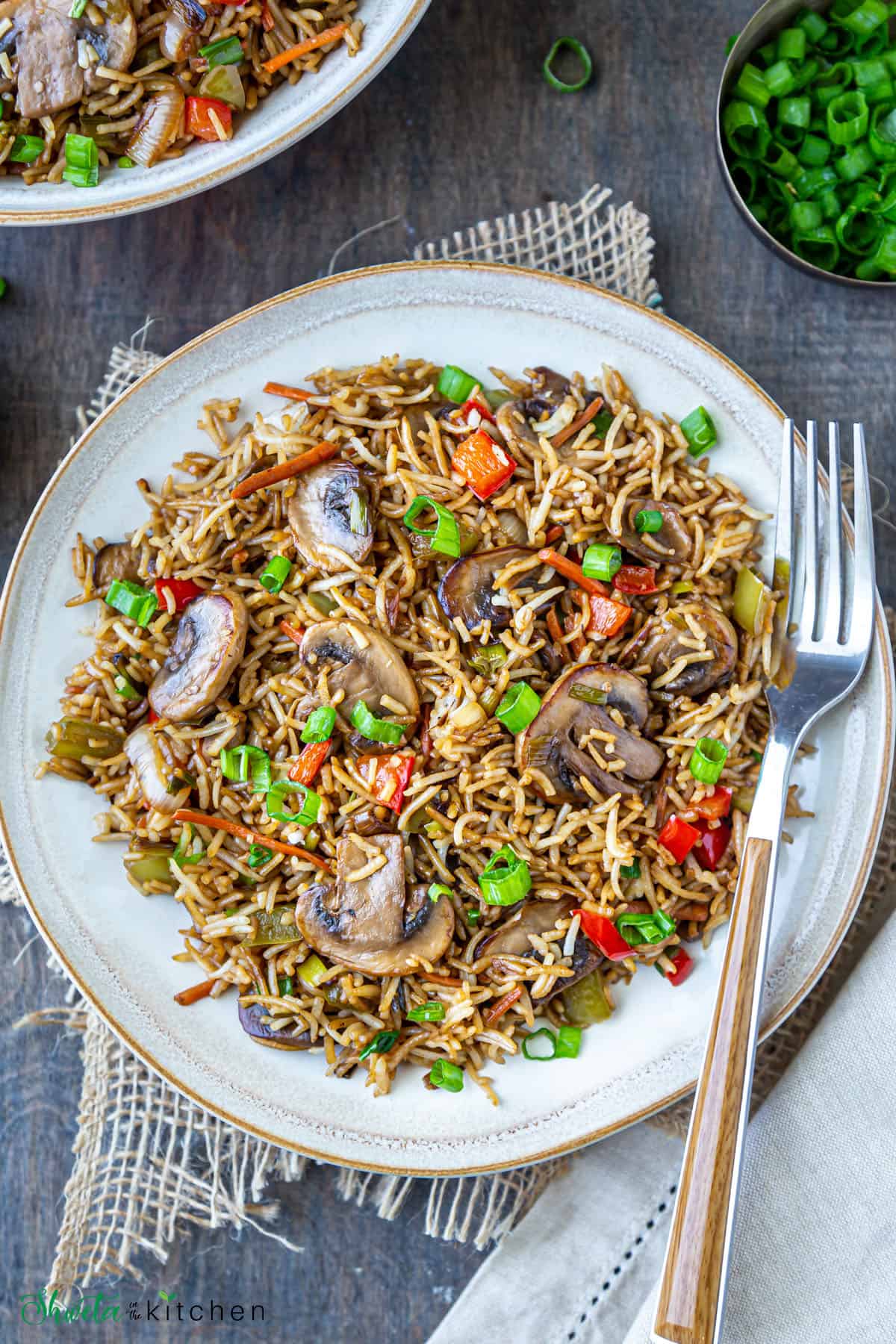 Veg Mushroom Fried Rice