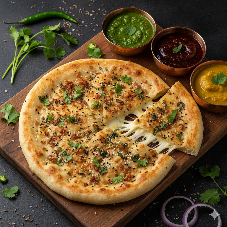 Cheese Garlic Kulcha