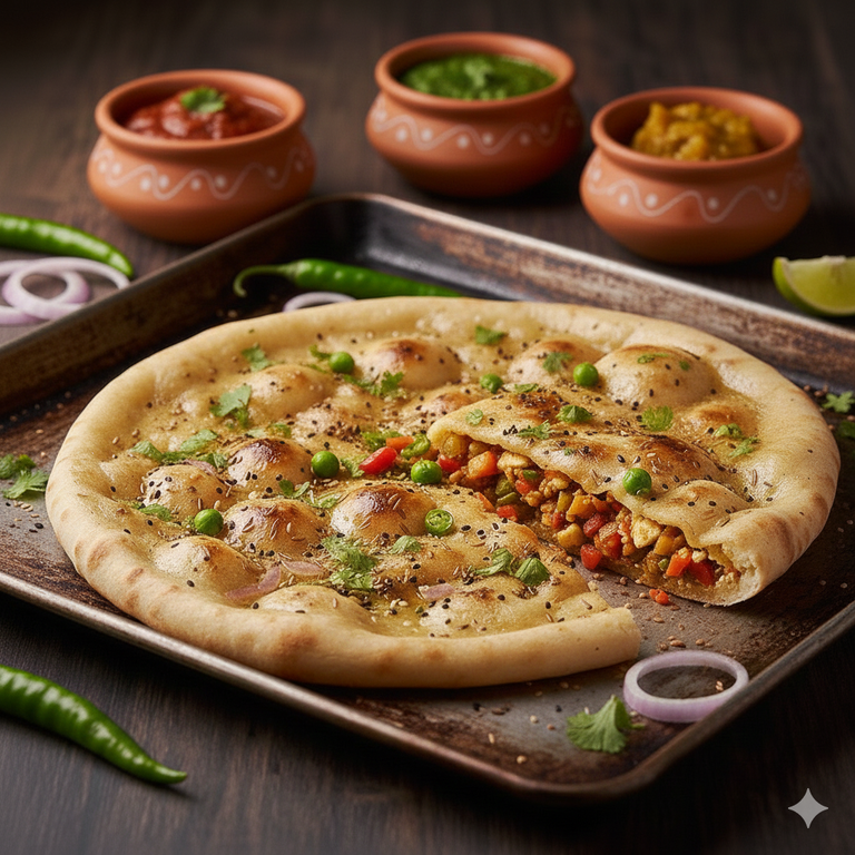 Paneer Achari Naan